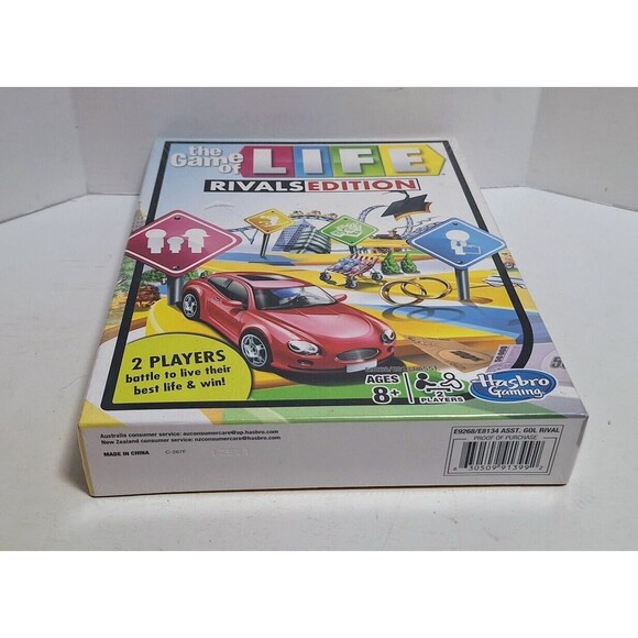 2020 HASBRO GAMING THE GAME OF LIFE RIVALS EDITION BRAND NEW SEALED - Picture 3 of 4